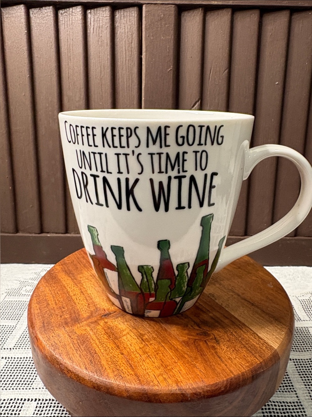 Pfaltzgraff Vintage Wine themed Coffee Mug